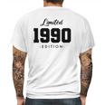 Gift For 31 Years Old 1990 Limited Edition 31St Birthday Mens Back Print T-shirt