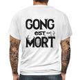 Gong Est Mort Mens Back Print T-shirt