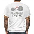 Grandaddy Loves Me Elephant Infant Creeper Mens Back Print T-shirt