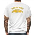 Green Bay Skyline Green Bay Football Mens Back Print T-shirt