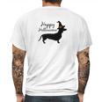 Happy Halloweenie Dachshund Wiener Dog Halloween Tee Mens Back Print T-shirt