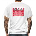 Hunter S Thompson Quote White Mens Back Print T-shirt