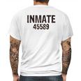 Inmate 45589 Mens Back Print T-shirt