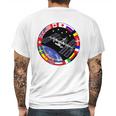 International Space Station T-Shirt Nasa Iss Flag Logo Mens Back Print T-shirt