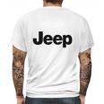 Jeep Classic Word Art Mens Back Print T-shirt