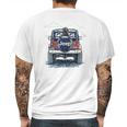 Jeep Copilot Blue Art With Dog Mens Back Print T-shirt