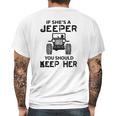 Jeep If Shes A Jeeper You Should Keep Her Mens Back Print T-shirt