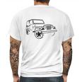 Jeep Wrangler 4X4 Rock Crawler Shirt Mens Back Print T-shirt