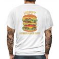 Junk Food Cheeseburger Hamburger Day Burger Fries Mens Back Print T-shirt