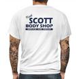 Keith Scott Body Shop North Carolina Mens Back Print T-shirt