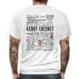 Kenny Chesney Lyrics Tshirt Raglan Music Lyrics Mens Back Print T-shirt