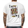 - King Of Clubs Blackjack Cards Poker 21 Mens Back Print T-shirt