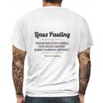 Linus Pauling Mens Back Print T-shirt