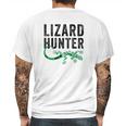 Lizard Hunter Funny Gecko Reptile Lover Kids Gift Mens Back Print T-shirt