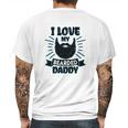 I Love My Bearded Daddy For Fathers Day With Grunge Infant Creeper Mens Back Print T-shirt