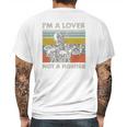 Im A Lover Not A Fighter Blood In Blood Out Cruzito Vintage Mens Back Print T-shirt