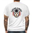 Lucha Libre Retro Mexican Wrestler Mens Back Print T-shirt