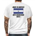 Made In America With Salvadoran Parts Mens Back Print T-shirt