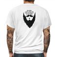 Majestic Beard Funny Beard Mustache Owners Mens Back Print T-shirt