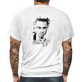 Malcolm X Grunge Mens Back Print T-shirt