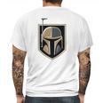 The Mandalorian Boba Fett Golden Knights Fan Mens Back Print T-shirt