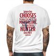 The Mandalorian You Are Both Hunter And Prey Mens Back Print T-shirt