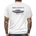 Mario Andretti-1967 Ford Fairlane Mens Back Print T-shirt