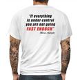 Mario Andretti Quote Mens Back Print T-shirt