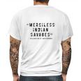 Merciless Indian Savages The Declaration Of Independence Faded Text Mens Back Print T-shirt