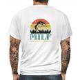 Milf Man I Love Fishing Vintage Mens Back Print T-shirt