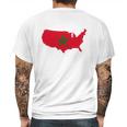 Moorish American T-Shirt America Amexem Moroccan Flag Tee Mens Back Print T-shirt