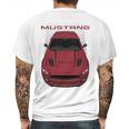 Mustang Gt Cs 2016 2017 Ruby Red Mens Back Print T-shirt