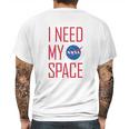 Nasa Space Program Retro Mens Back Print T-shirt