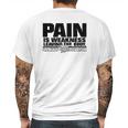 Navy Seals Pain Is Weakness Leaving The Body Mens Back Print T-shirt