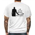 Negan Shut Down No Exceptions Walking Dead Mens Back Print T-shirt