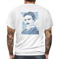 Nikola Tesla Illustration Mens Back Print T-shirt