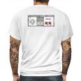 Nintendo Nes Controller Retro Vintage Mens Back Print T-shirt