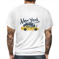 Nyc New York Yellow Cab Taxi Gift Souvenir Mens Back Print T-shirt