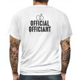 Official Ring Marriage Officiant Pastor Wedding Mens Back Print T-shirt