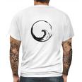 Peace Wave In Enso Circle Mens Back Print T-shirt