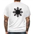 Philippines Filipino Vintage Sun Pinoy Pinay Mens Back Print T-shirt