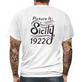 Picture It Sicily 1922 Television Funny Retro 80S Mens Back Print T-shirt