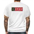 Pilot Cessna 172 Mens Back Print T-shirt