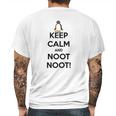 Pingu Keep Calm And Noot Noot Mens Back Print T-shirt