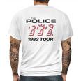 The Police British Rock Band 1982 Tour Mens Back Print T-shirt