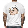 Popeye Head Mens Back Print T-shirt