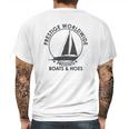 Prestige Worldwide Funny Cool Boats And Hoes Graphic Humor Mens Back Print T-shirt