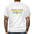 Pura Vida Costa Rica Surfing Beach Holidays Mens Back Print T-shirt