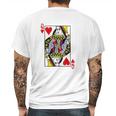 Queen Of Hearts Mens Back Print T-shirt