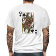 Queen Of Spades Mens Back Print T-shirt